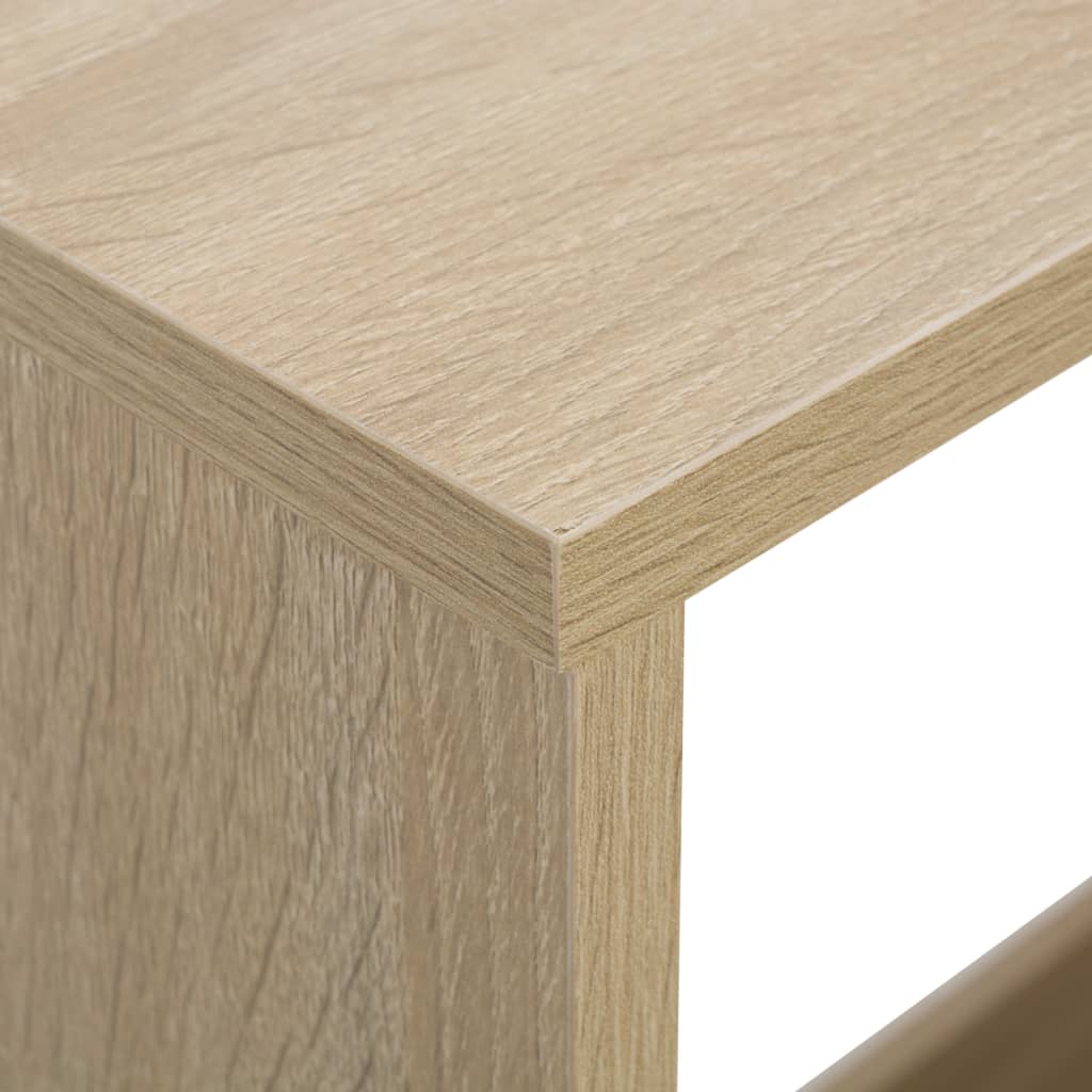 Barbord med 2 bordplater 130x40x120 cm eik - DMF Handel