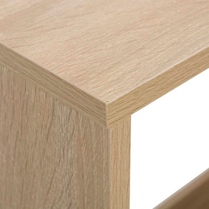 Barbord med 2 bordplater 130x40x120 cm eik - DMF Handel