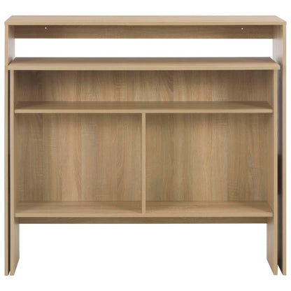 Barbord med 2 bordplater 130x40x120 cm eik - DMF Handel