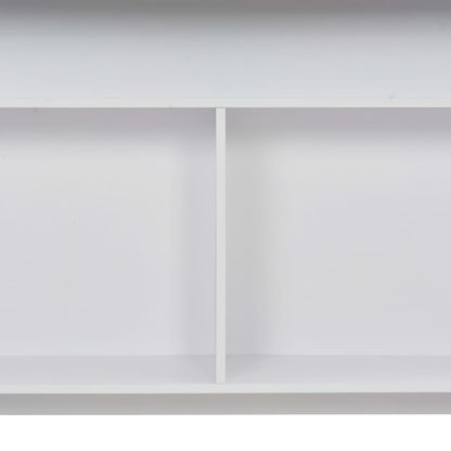 Barbord med 2 bordplater 130x40x120 cm hvit - DMF Handel