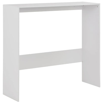 Barbord med 2 bordplater 130x40x120 cm hvit - DMF Handel