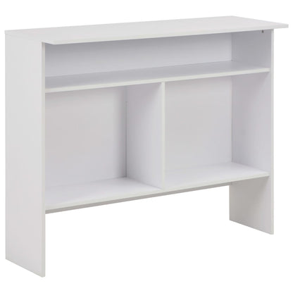 Barbord med 2 bordplater 130x40x120 cm hvit - DMF Handel