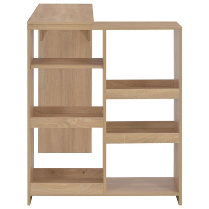 Barbord med flyttbar hylle eik 138x39x110 cm - DMF Handel