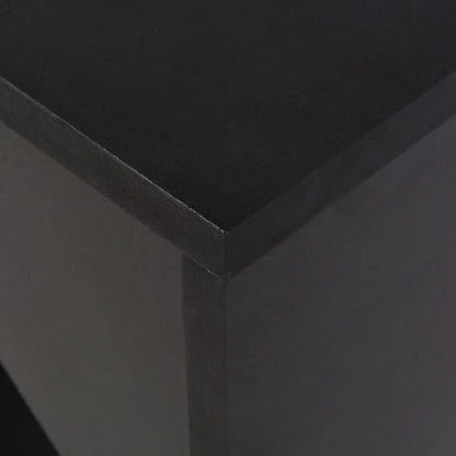 Barbord med flyttbar hylle svart 138x39x110 cm - DMF Handel
