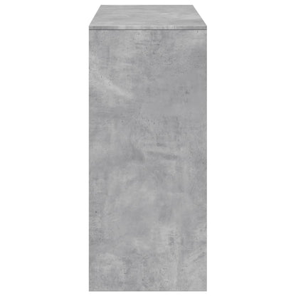 Barbord med hylle betonggrå 124x46x103,5 cm konstruert tre - DMF Handel