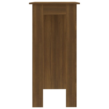 Barbord med hylle brun eik 102x50x103,5 cm konstruert tre - DMF Handel