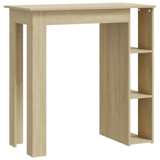 Barbord med hylle sonoma eik 102x50x103,5 cm konstruert tre - DMF Handel