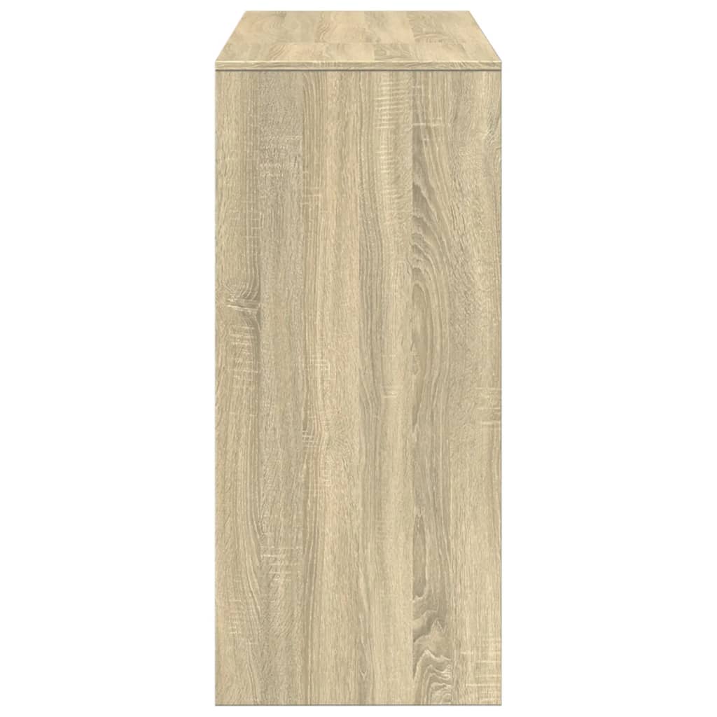 Barbord med hylle sonoma eik 124x46x103,5 cm konstruert tre - DMF Handel