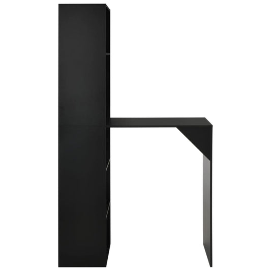 Barbord med skap 115x59x200 cm svart - DMF Handel
