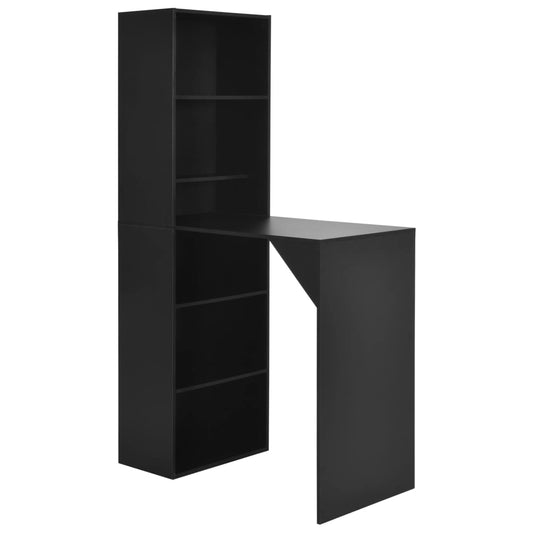 Barbord med skap 115x59x200 cm svart - DMF Handel