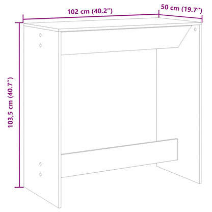 Barbord sonoma eik 102x50x103,5 cm konstruert tre - DMF Handel