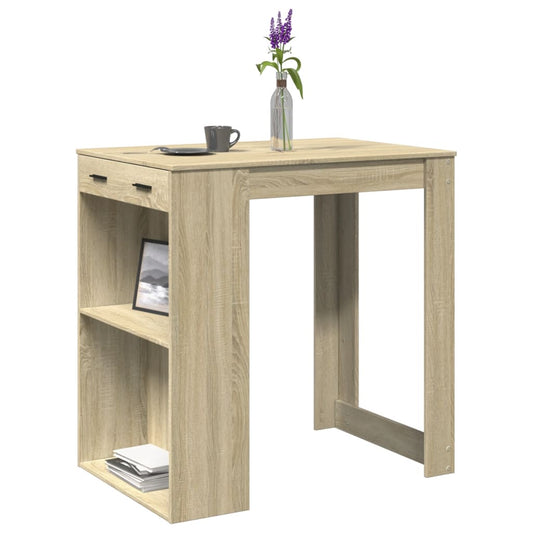 Barbord sonoma eik 102x70x103,5 cm konstruert tre - DMF Handel