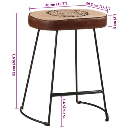 Barkrakker 2 stk mørkebrun 40x29,5x53 cm - DMF Handel