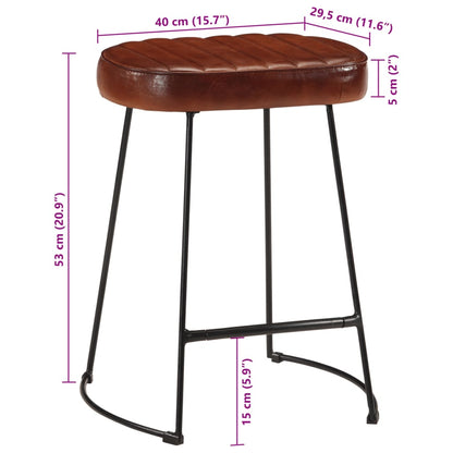 Barkrakker 2 stk mørkebrun 40x29,5x53 cm - DMF Handel