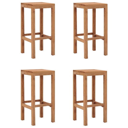 Barkrakker 4 stk heltre teak - DMF Handel