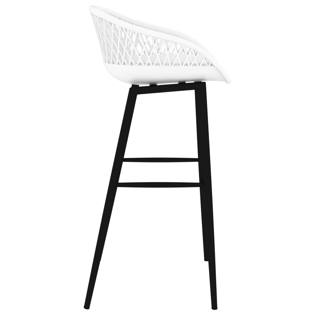 Barstoler 2 stk hvit - DMF Handel