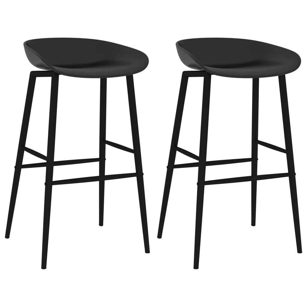 Barstoler 2 stk svart - DMF Handel