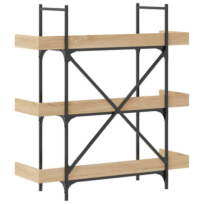 Bokhylle 3 etasjer sonoma eik 100x33x108,5 cm konstruert tre - DMF Handel