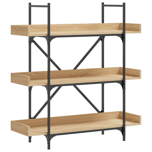 Bokhylle 3 etasjer sonoma eik 100x33x108,5 cm konstruert tre - DMF Handel
