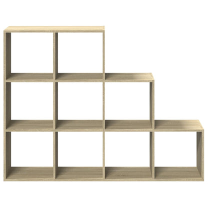 Bokhylle 3 etasjer sonoma eik 137,5x29x103,5 cm konstruert tre - DMF Handel