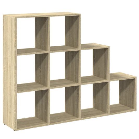 Bokhylle 3 etasjer sonoma eik 137,5x29x103,5 cm konstruert tre - DMF Handel