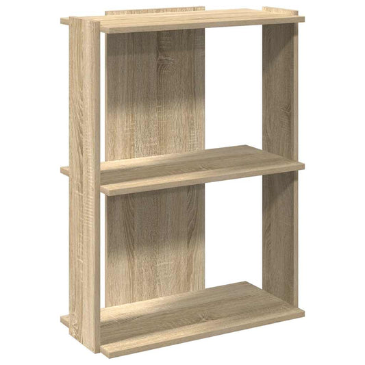 Bokhylle 3 etasjer sonoma eik 60x30x80 cm konstruert tre - DMF Handel