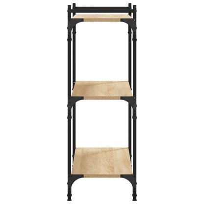 Bokhylle 3 etasjer sonoma eik 80x30x86 cm konstruert tre - DMF Handel