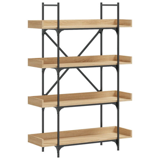 Bokhylle 4 etasjer sonoma eik 100x33x145,5 cm konstruert tre - DMF Handel