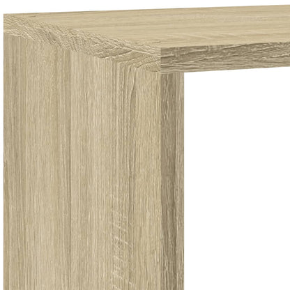 Bokhylle 4 etasjer sonoma eik 143,5x29x143,5 cm konstruert tre - DMF Handel