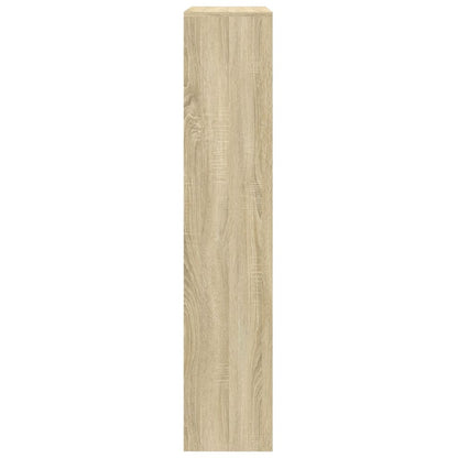 Bokhylle 4 etasjer sonoma eik 143,5x29x143,5 cm konstruert tre - DMF Handel