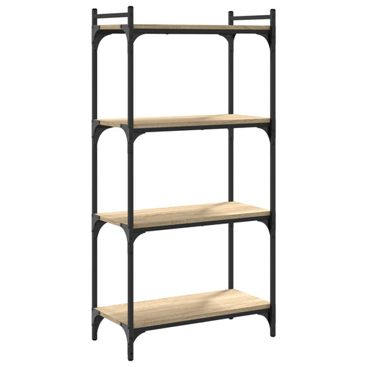 Bokhylle 4 etasjer sonoma eik 60x30x120 cm konstruert tre - DMF Handel