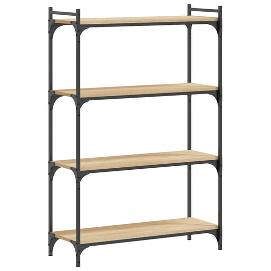 Bokhylle 4 etasjer sonoma eik 80x30x120 cm konstruert tre - DMF Handel