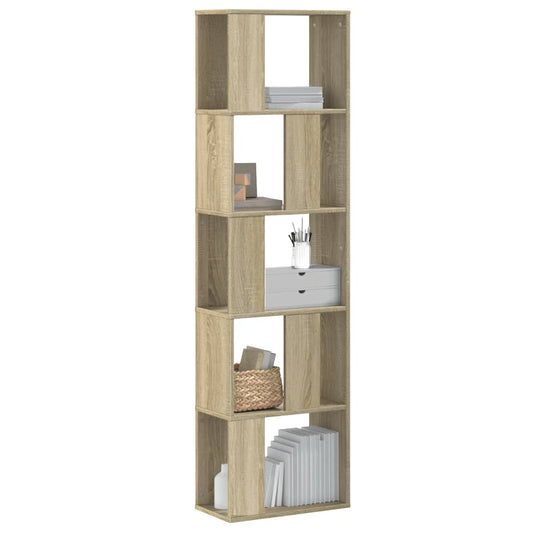 Bokhylle 5 etasjer sonoma eik 45x23,5x162,5 cm konstruert tre - DMF Handel