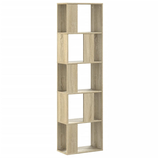Bokhylle 5 etasjer sonoma eik 45x23,5x162,5 cm konstruert tre - DMF Handel
