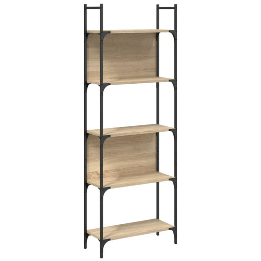 Bokhylle 5 etasjer sonoma eik 60,5x24x166,5 cm konstruert tre - DMF Handel
