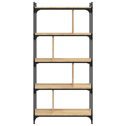 Bokhylle 5 etasjer sonoma eik 76x32x158 cm konstruert tre - DMF Handel
