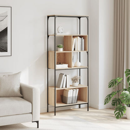 Bokhylle 5 etasjer sonoma eik 76x33x188,5 cm konstruert tre - DMF Handel