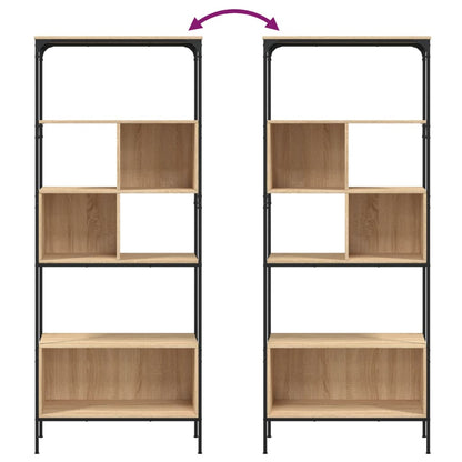 Bokhylle 5 etasjer sonoma eik 76x33x188,5 cm konstruert tre - DMF Handel
