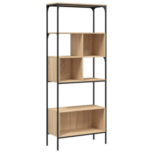 Bokhylle 5 etasjer sonoma eik 76x33x188,5 cm konstruert tre - DMF Handel