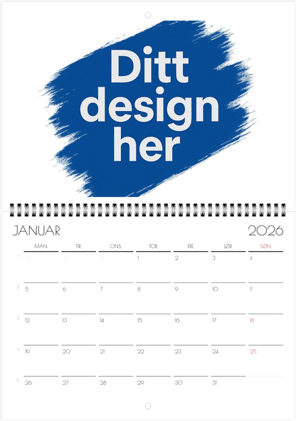 Veggkalendere 2026 liggende